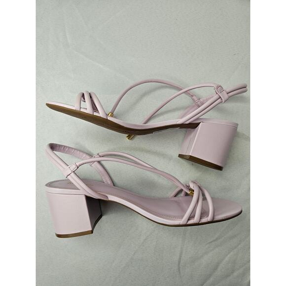 Arezzo Women's Camila Mid Block Heel Sandals Violet Size 9B NWT - Picture 7 of 7